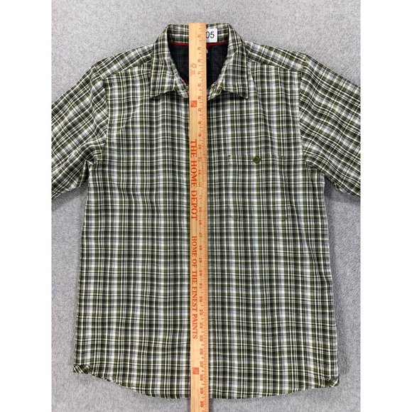 The North Face Short Sleeve Button Down Shirt (Men's Small) Green - Picture 6 of 10